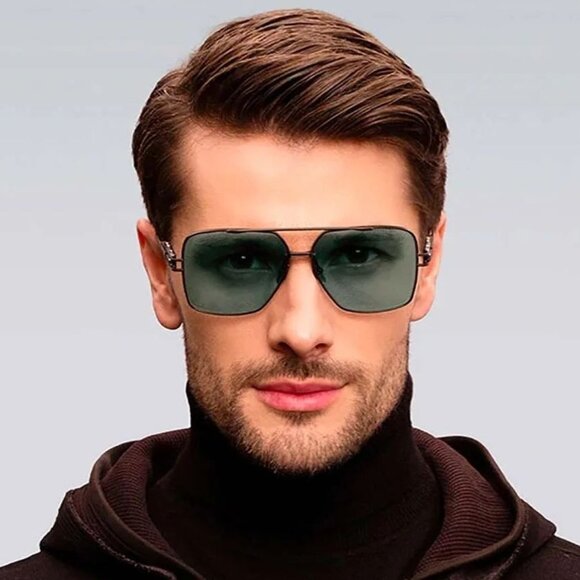 NEW  DITA SUNGLASSES BLACK SILVER AVIATOR MEN EYEWEAR DITA - Picture 3 of 4